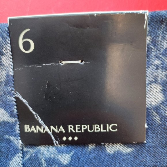 NWT Banana Republic floral printed casual canvas skirt grey women's size 6 - Picture 5 of 7